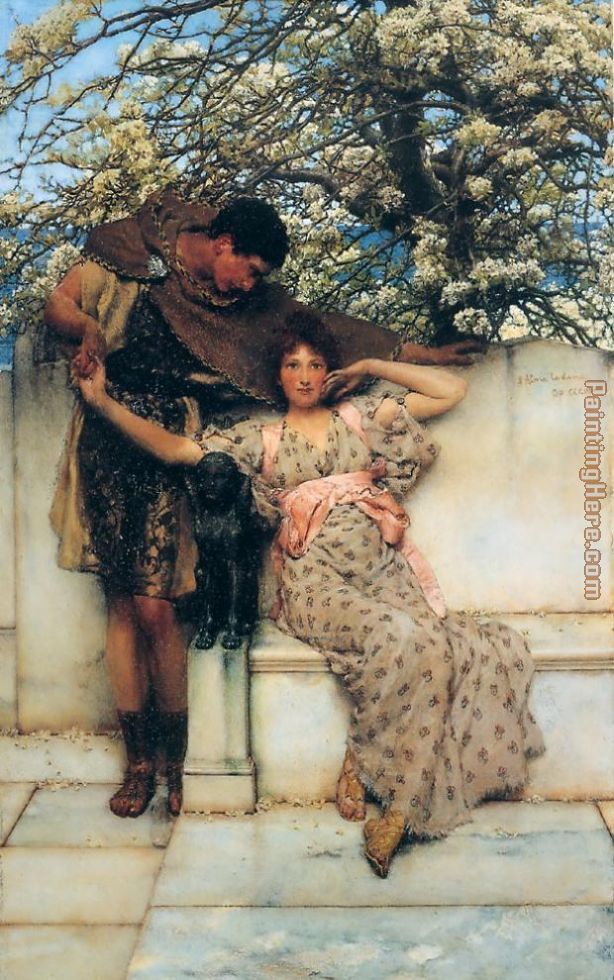 promise of spring painting - Sir Lawrence Alma-Tadema promise of spring art painting